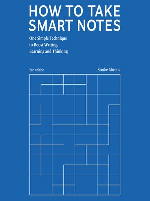 cover image of How to Take Smart Notes